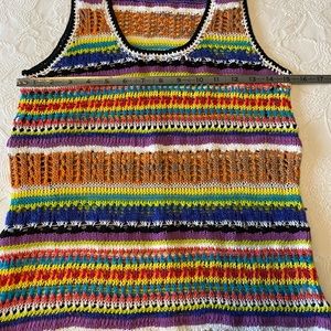 Trina Turk striped knit tank.